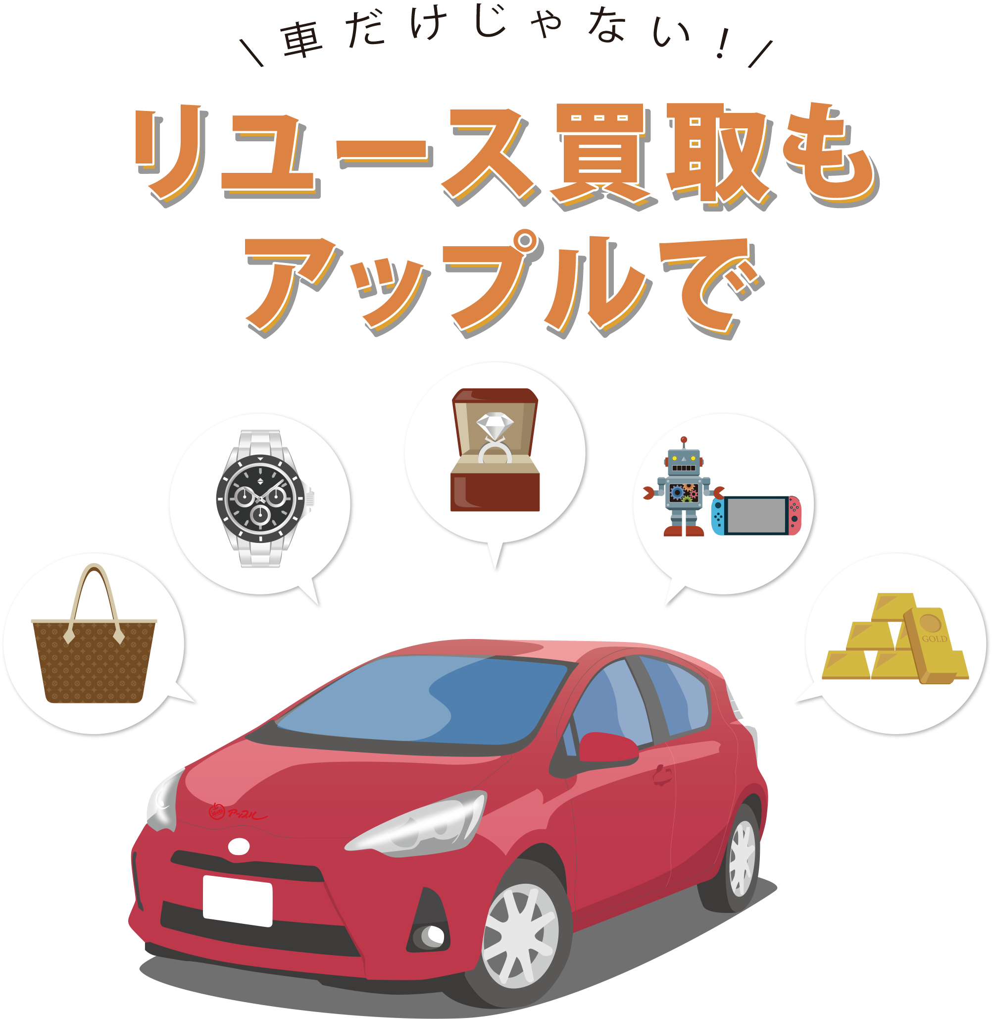 リユース買取もアップルで